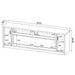 Eddy 79-inch 2-door TV Stand Fireplace Media Console Mango