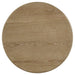 Adina 2-piece Round Coffee Table Set Distressed Light Brown