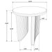 Adina 3-piece Round Coffee Table Set Distressed Light Brown
