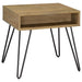 Fanning 3-piece Lift Top Coffee and End Table Set Golden Oak