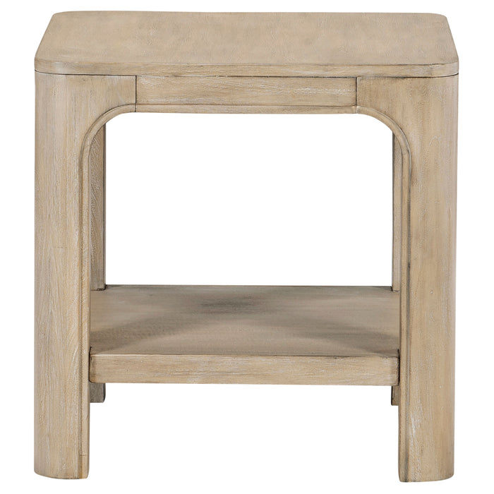 Solano 2-piece Square Coffee Table Set Weathered Mango