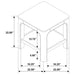 Solano 3-piece Square Coffee Table Set Weathered Mango