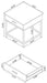 Byers 1-drawer Square Engineered Wood End Table Brown Oak