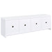 Laughlin 4-door Engineered Wood 78-inch TV Stand White
