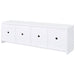 Laughlin 4-door Engineered Wood 78-inch TV Stand White