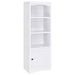 Laughlin 4-shelf Engineered Wood Media Tower White