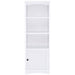 Laughlin 4-shelf Engineered Wood Media Tower White
