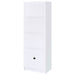 Laughlin 4-shelf Engineered Wood Media Tower White