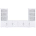 Laughlin 4-shelf Engineered Wood Media Tower White