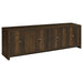 Laughlin 4-door Engineered Wood 78-inch TV Stand Dark Pine