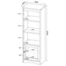 Laughlin 3-piece Entertainment Center TV Stand Dark Pine