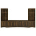 Laughlin 4-shelf Engineered Wood Media Tower Dark Pine