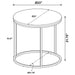 Lainey Round Occasional Side End Table Mango