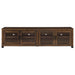 Sachin 3-piece 79-inch TV Entertainment Center Dark Pine