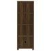 Sachin 3-piece 79-inch TV Entertainment Center Dark Pine