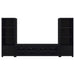 Sachin 3-piece Entertainment Center 79-inch TV Stand Black
