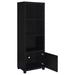 Sachin 3-piece Entertainment Center 79-inch TV Stand Black