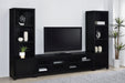 Jupiter 4-door Engineered Wood 79-inch TV Stand Black
