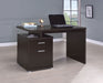 Irving 47-inch 2-drawer Office Computer Desk Cappuccino