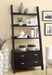 Colella 72-inch 5-shelf Storage Ladder Bookshelf Cappuccino