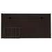 Halston 47-inch 2-drawer Office Desk with Cabinet Cappuccino