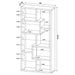 Theo 71-inch 6-shelf Bookshelf Grey Driftwood