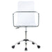 Amaturo Acrylic Adjustable Home Office Desk Chair Clear
