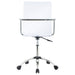 Amaturo Acrylic Adjustable Home Office Desk Chair Clear