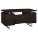 Lawtey 60-inch 2-drawer Office Computer Desk Cappuccino
