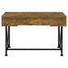 Analiese 47-inch 3-drawer Writing Desk Rustic Nutmeg