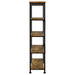 Analiese 63-inch 4-shelf Bookshelf Rustic Nutmeg