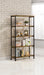 Analiese 63-inch 4-shelf Bookshelf Rustic Nutmeg