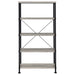 Analiese 63-inch 4-shelf Bookshelf Grey Driftwood