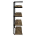 Elmcrest 39-inch 4-shelf Wall Bookshelf Rustic Oak