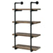 Elmcrest 24-inch 4-shelf Wall Bookshelf Rustic Oak