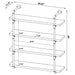 Elmcrest 39-inch 4-shelf Wall Bookshelf Rustic Oak