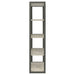 Loomis 72-inch 4-shelf Bookshelf Whitewashed Grey