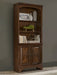 Hartshill 78-inch 3-shelf Cabinet Bookcase Burnished Oak