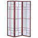 Katerina 3-Panel Room Divider Folding Shoji Screen Cherry
