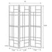 Katerina 3-Panel Room Divider Folding Shoji Screen Cherry