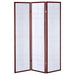 Katerina 3-Panel Room Divider Folding Shoji Screen Cherry