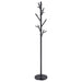 Clover 18 Hook Freestanding Metal Coat Rack Hat Hanger Black