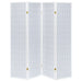 Roberto 4-Panel Room Divider Folding Shoji Screen White