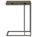 Pedro Expandable C-Shaped Sofa Side Table Weathered Grey
