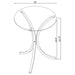 Eloise Round Glass Top Accent Side Table Chrome
