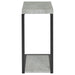 Beck Engineered Wood C-Shape Sofa Side Table Cement