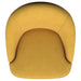 Leon Upholstered Barrel Accent Swivel Chair Mustard Yellow
