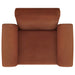 Liana Upholstered Roll Arm Accent Armchair Rust Orange