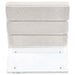 Serreta Boucle Upholstered Armless Acrylic Chair Ivory