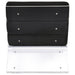 Serreta Boucle Upholstered Armless Acrylic Chair Black